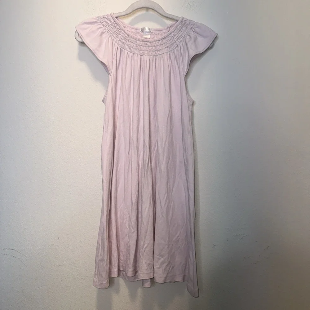Lake Pima Cotton Light Pink Kids Girls‎ Size XXS Nightgown Dress Smocked Neck